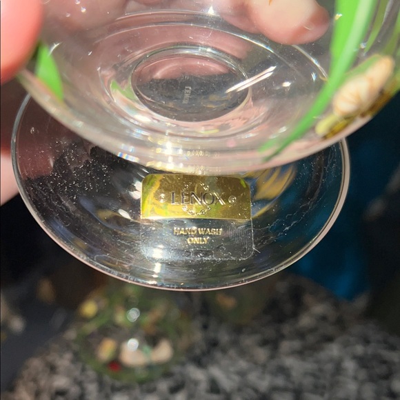 LENOX hand painted vintage Floral Glass Vases set of 3 - Picture 11 of 16